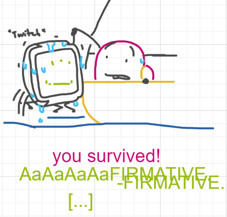 A panel from Ready Oar Knot, episode three of the Board Boards object show by Furretwalk/WalkingFurret.